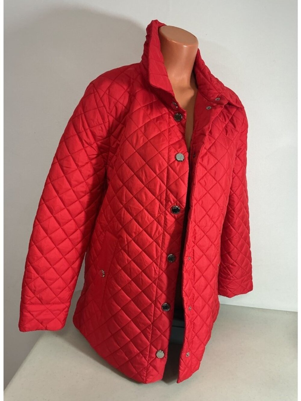 Anne Klein Quilted Jacket Equestrian Coat Womens Medium